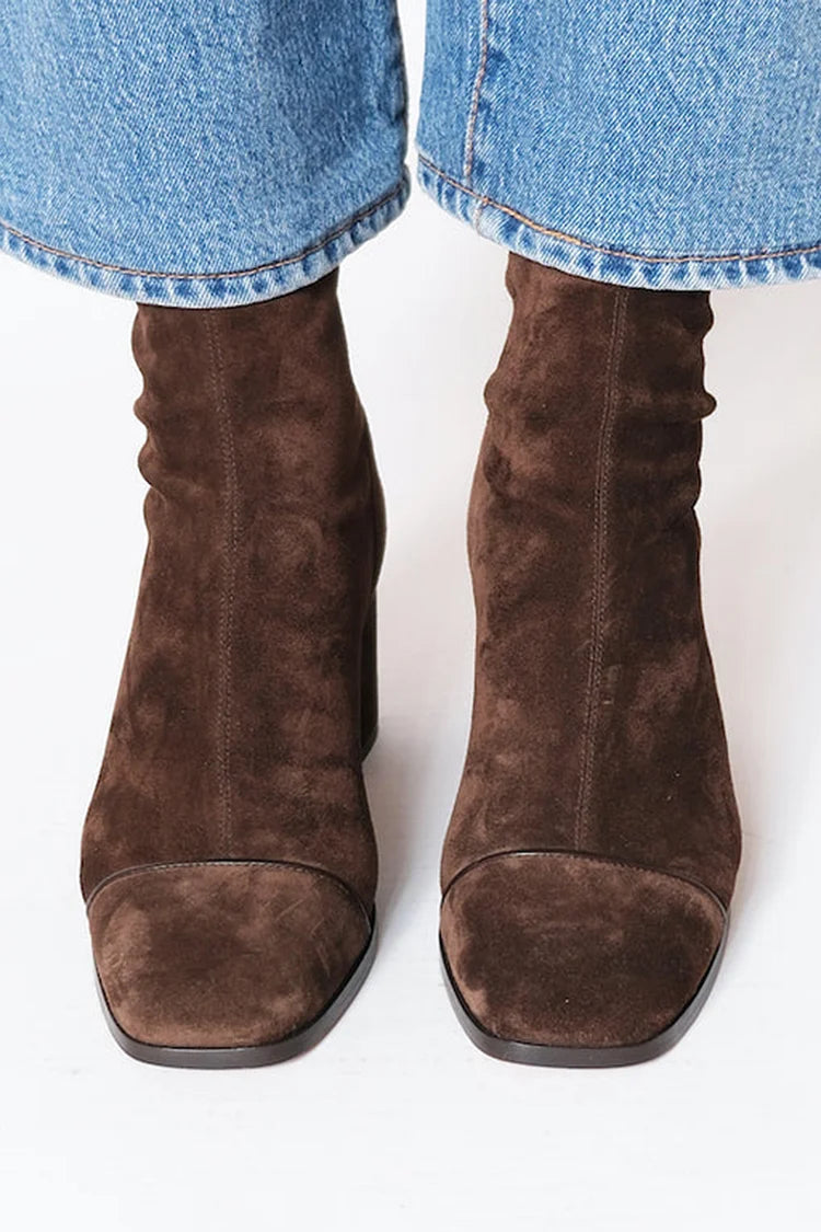 Elise | Square toe heeled boots