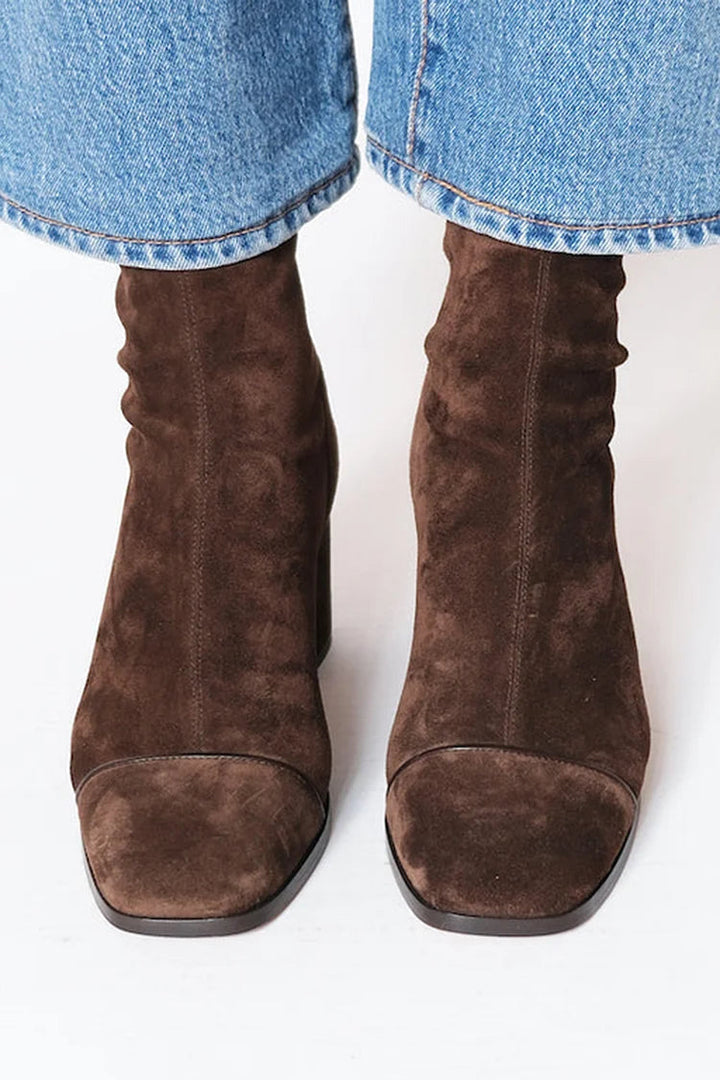 Elise | Square toe heeled boots