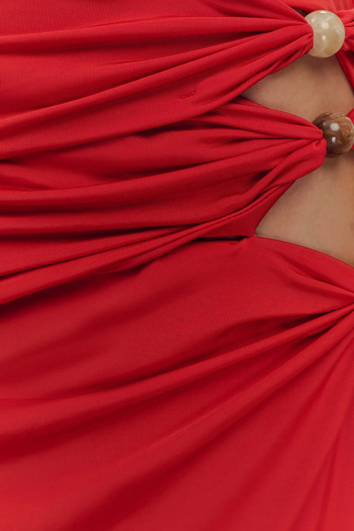 Kaiden Slinky Beaded Maxi Dress