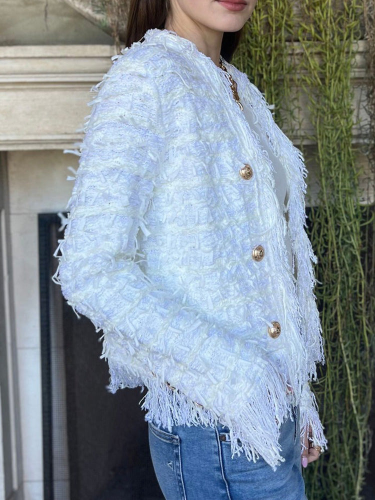 Elegant Tassel Cardigan