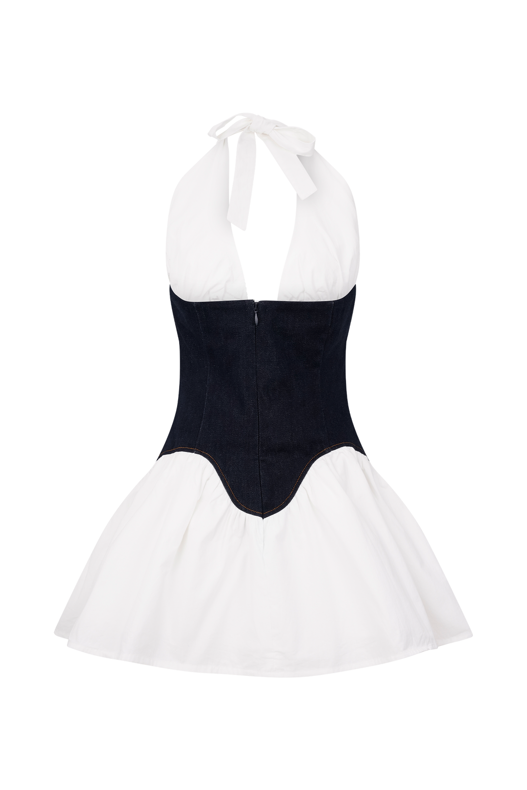 Merlyn Denim Cotton Mini Dress - Indigo Blue