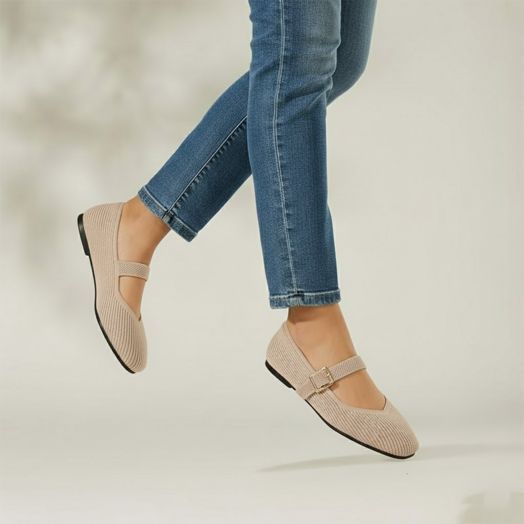 Mary-Jane Flats Toe