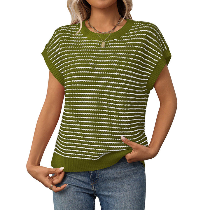 DAFROSA™ – Casual Striped Round-Neck Sweater