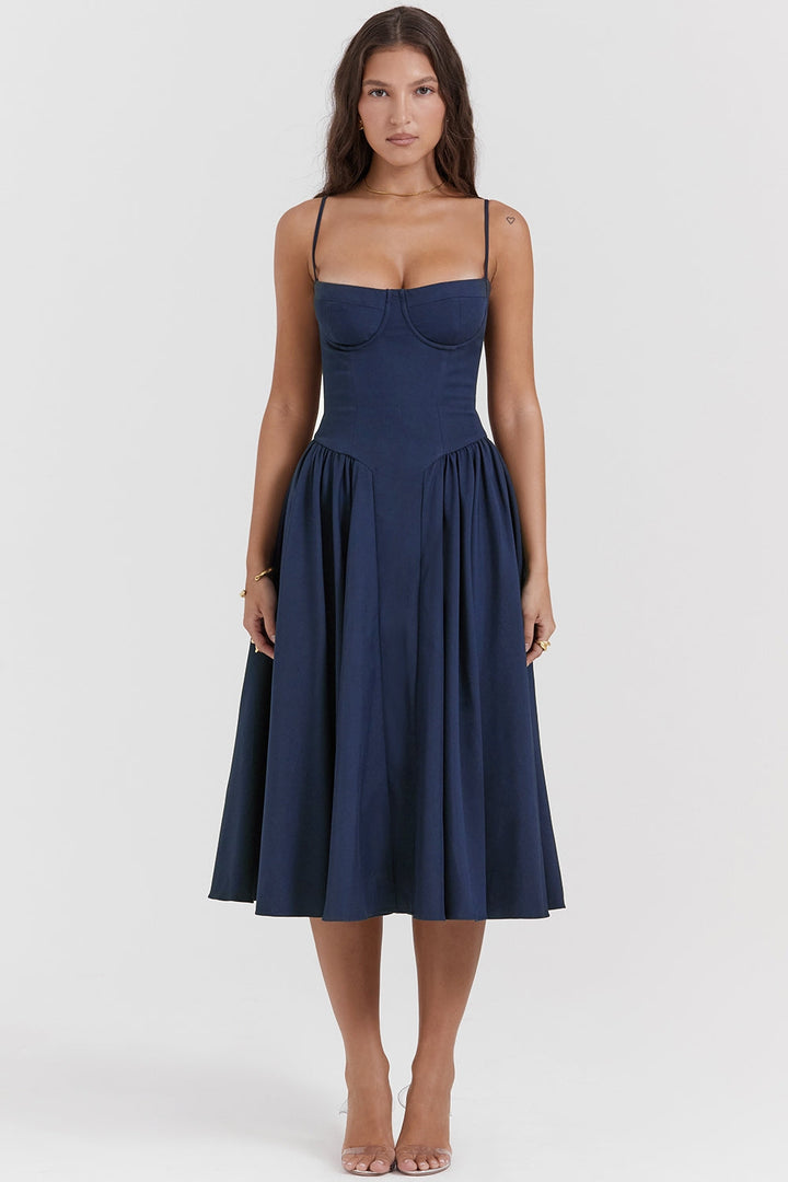 Celine Corset Midi Dress