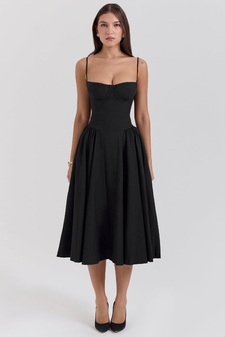 Celine Corset Midi Dress