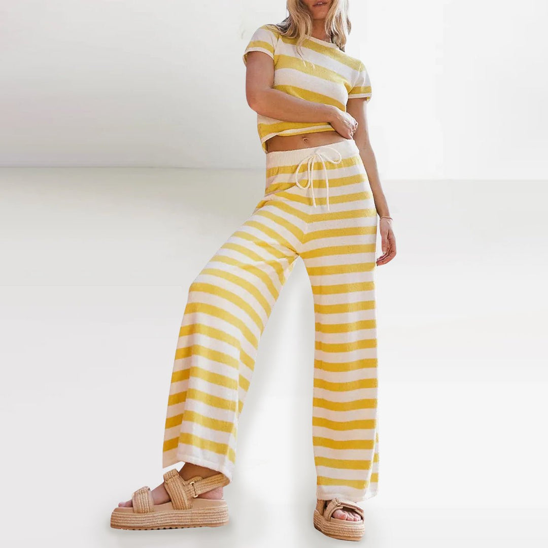 Vivian Prescott Stripe Lounge Set