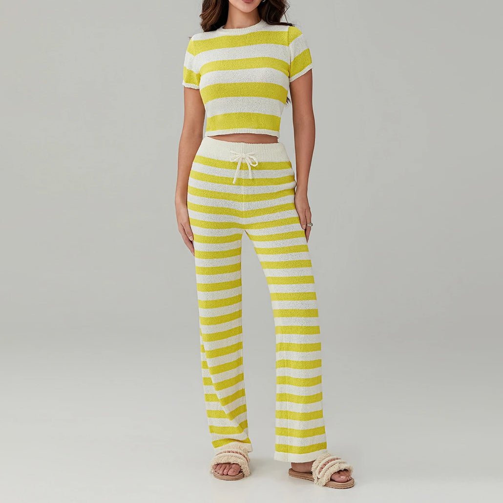 Vivian Prescott Stripe Lounge Set