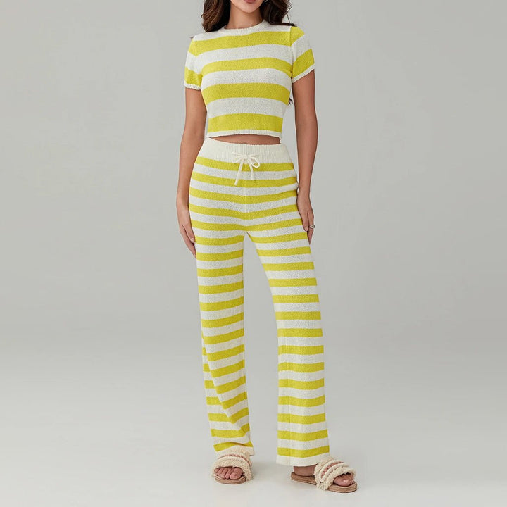 Vivian Prescott Stripe Lounge Set